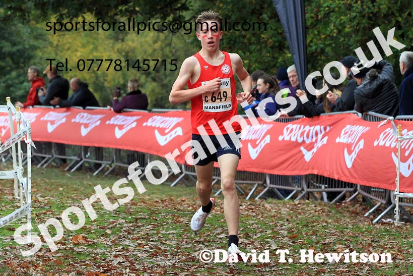 Mens Under-17s, 2022 National Cross Country Relays, Berry Hill Park, Mansfield.  Photo: David T. Hewitson/Sports for All Pics